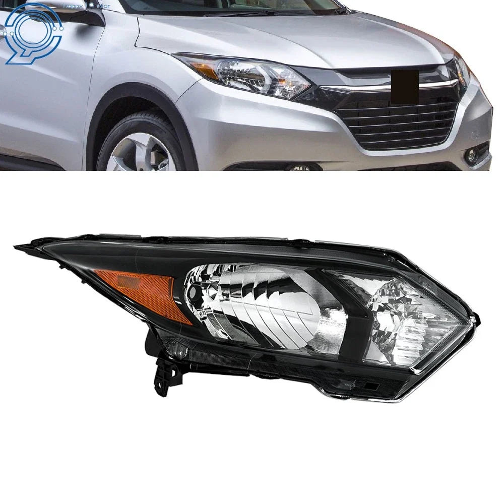 Halogen Headlight for Honda HR-V (2016–2018) Right Side Black
