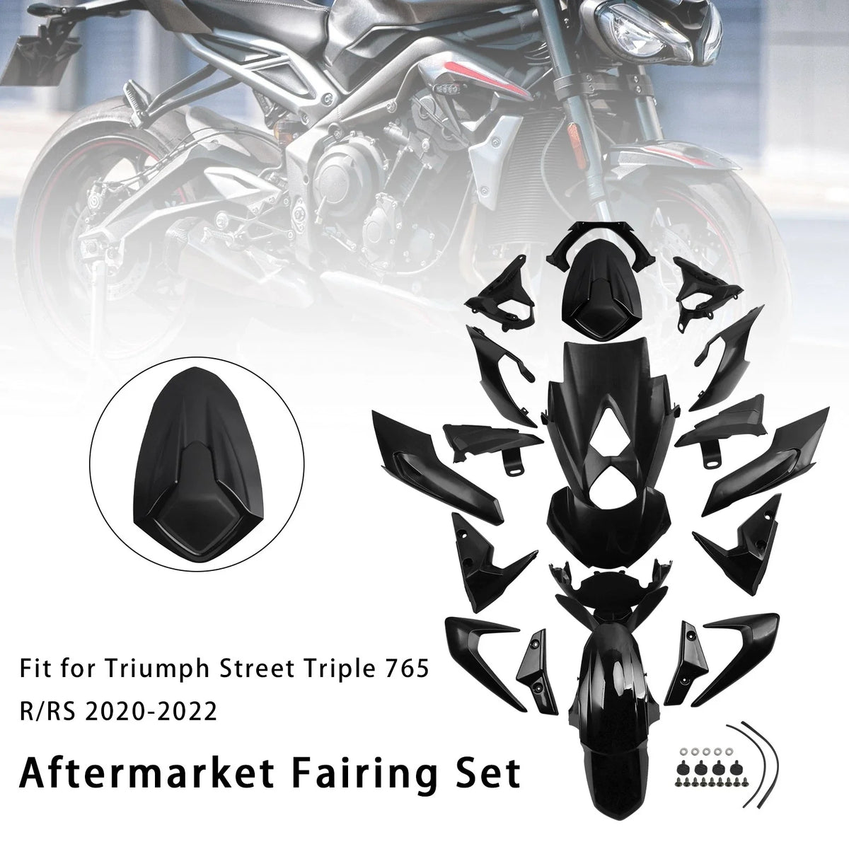 Bodywork Fairing Injection for Triumph Street Triple 765 R/RS (2020–2022)