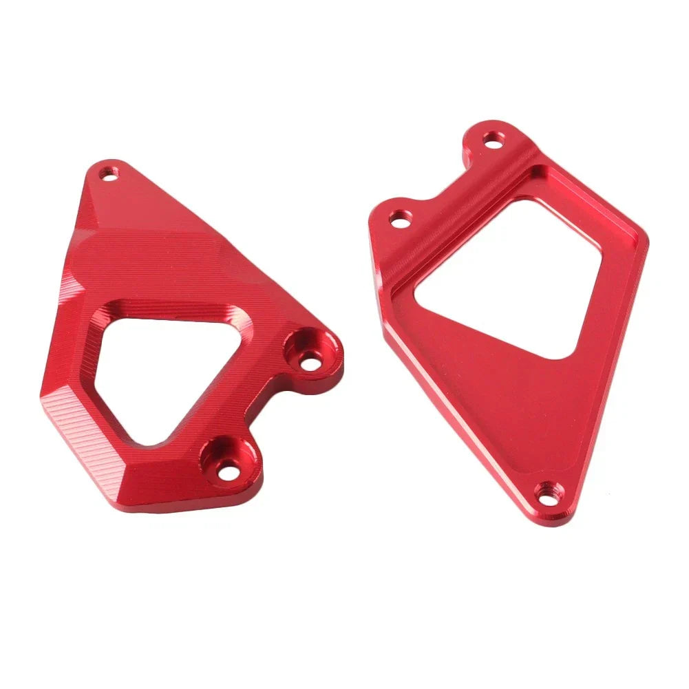 Heel Guard Plate Red Foot Pegs Protector for BMW R1200GS 2013-2018