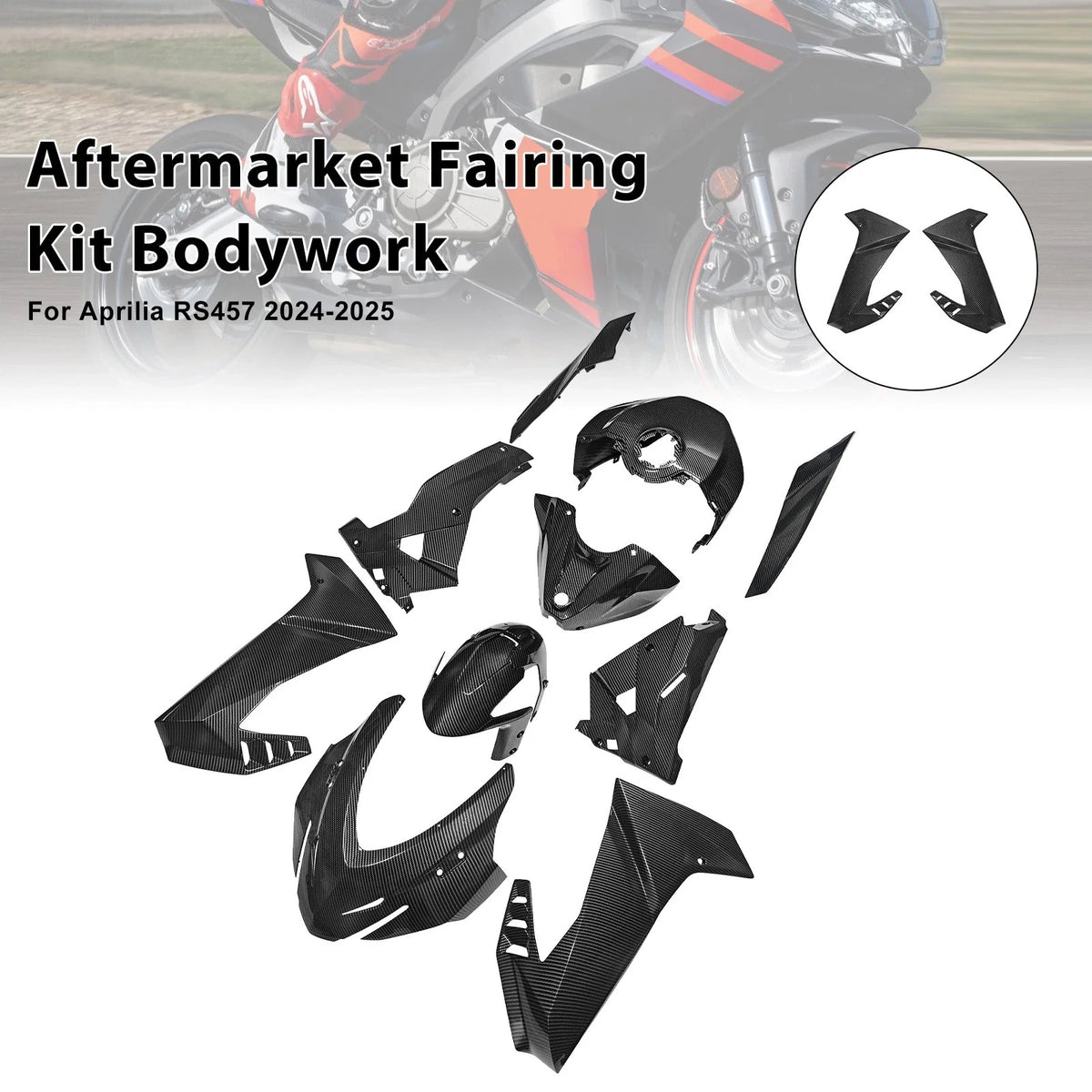 Injection ABS Plastic Bodywork Fairing Kit for Aprilia RS457 (2024–2025)
