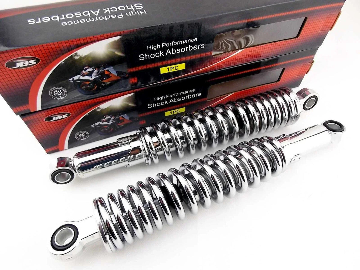 Chrome Rear Shock Absorbers 340mm for Kawasaki KZ750 LTD