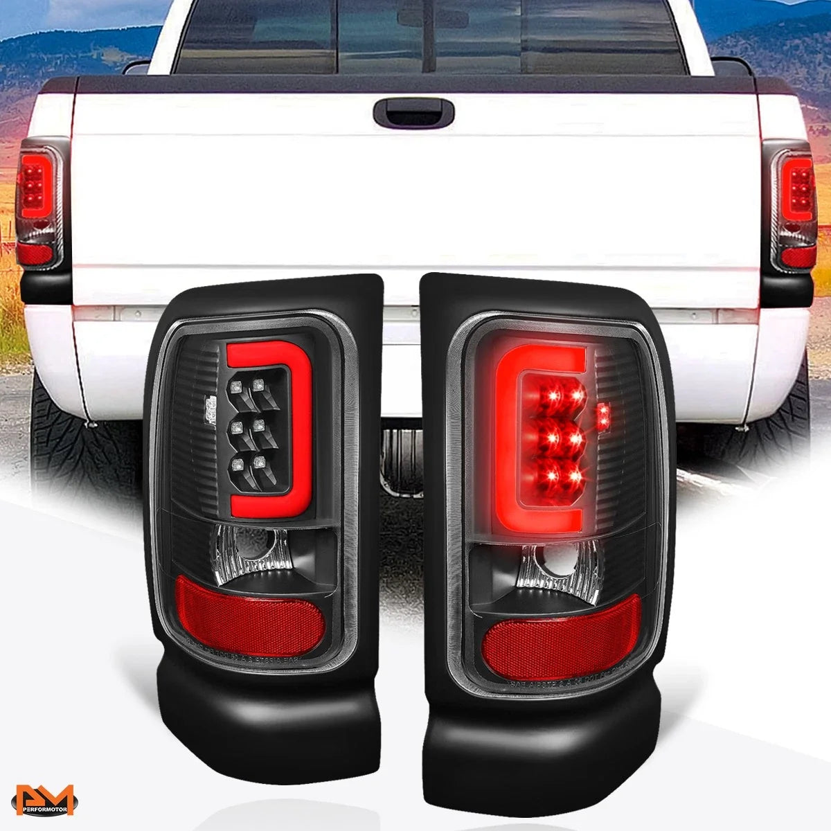 C-Bar 3D LED Tail Light for Dodge Ram Pickup (1994-2002)