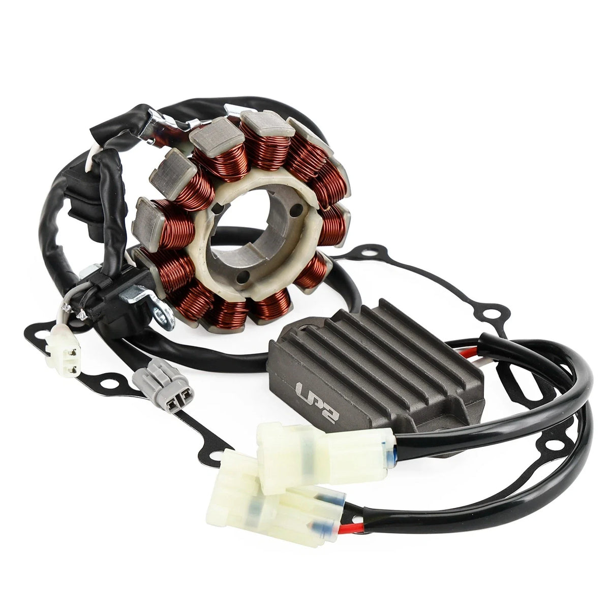 Magneto Stator + Voltage Rectifier + Gasket for Yamaha YZ450F (2010–2013)