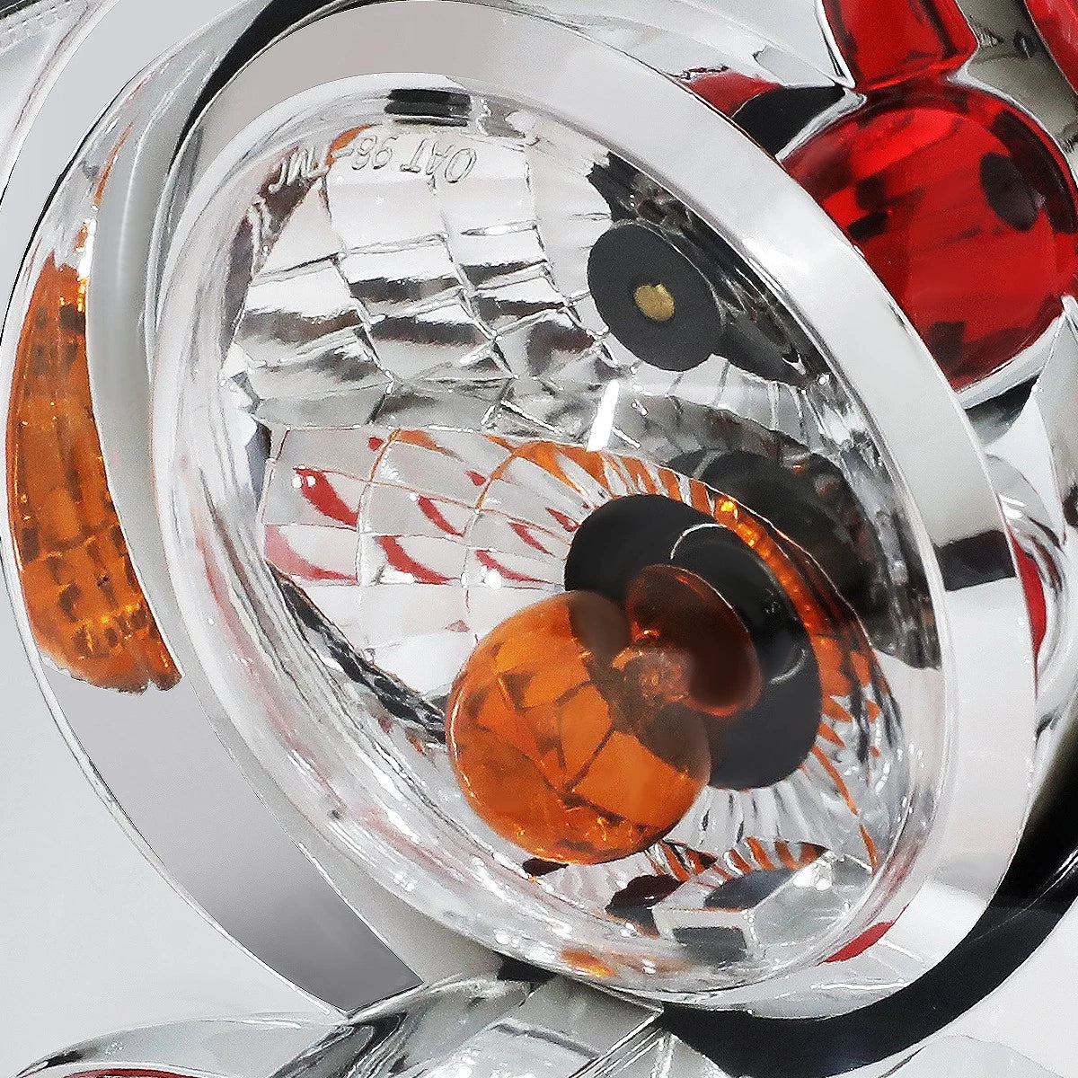 Pair Chrome Housing Tail Lights for Audi A3/S3 (1998–2002)
