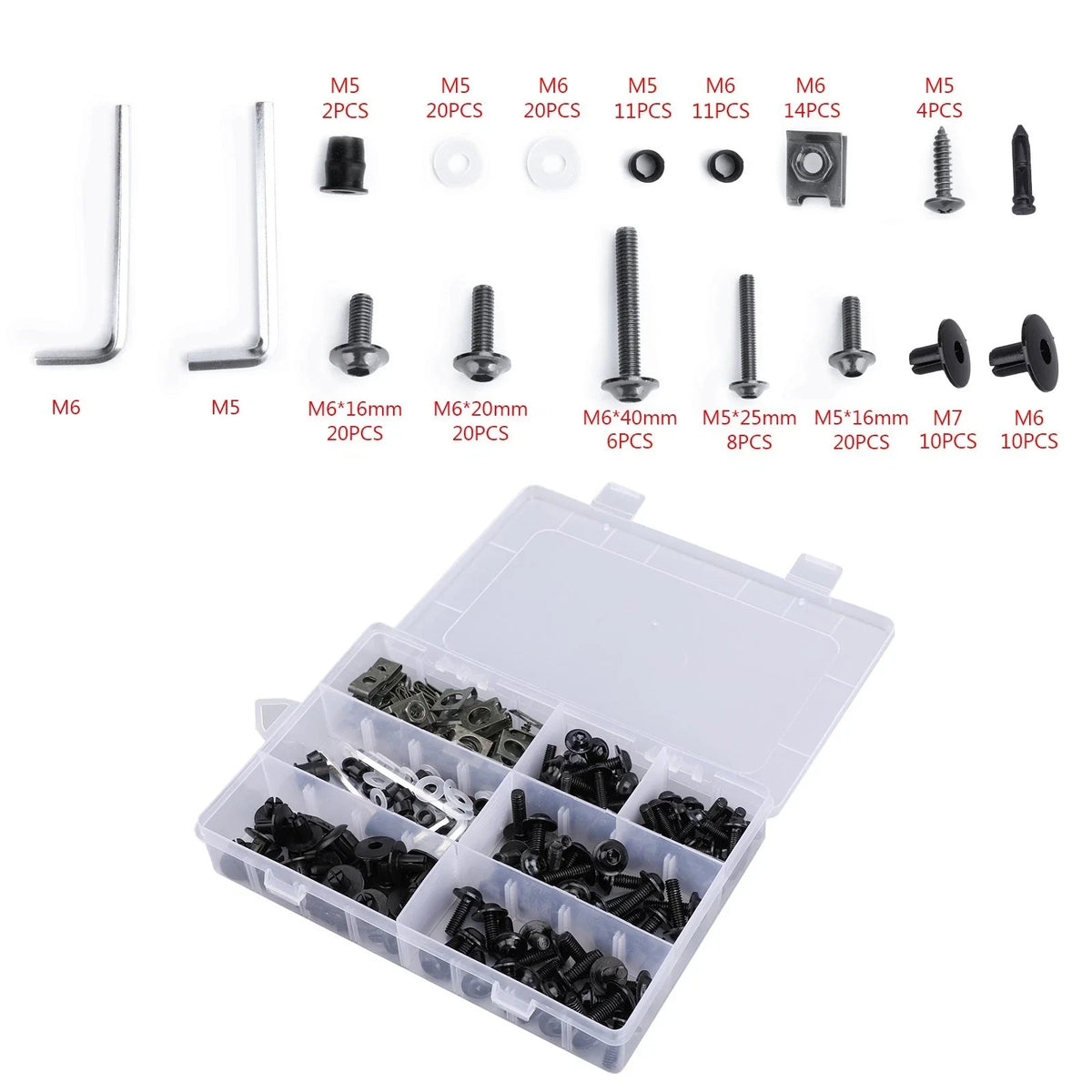 Fairing Bolt Kit for Honda CBR600RR/900RR/1000RR/CBR1100XX (N/A)