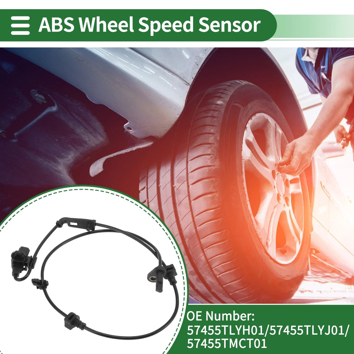 ABS Wheel Speed Sensor No. 57455TLYH01 for Honda CR-V (2017–2022) Front Left