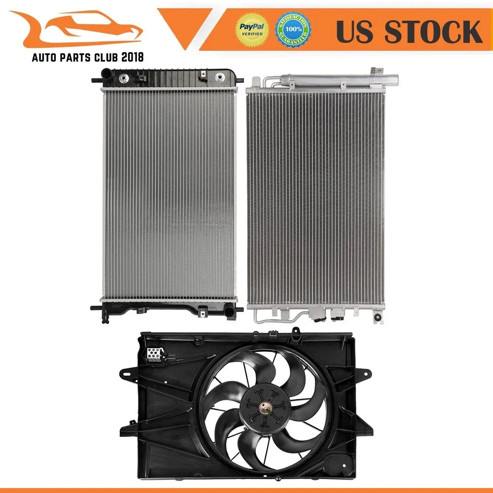 Radiator Condenser Fan Kit for 2010-2015 Chevrolet Equinox