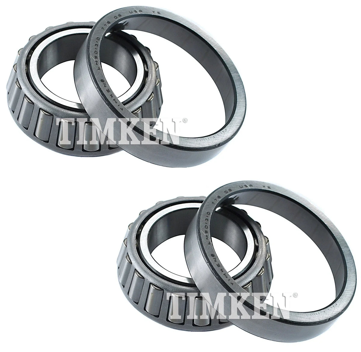 Set of 2 Front Outer Wheel Bearings Timken for Courier B1600 B2000 B2200 (RWD)