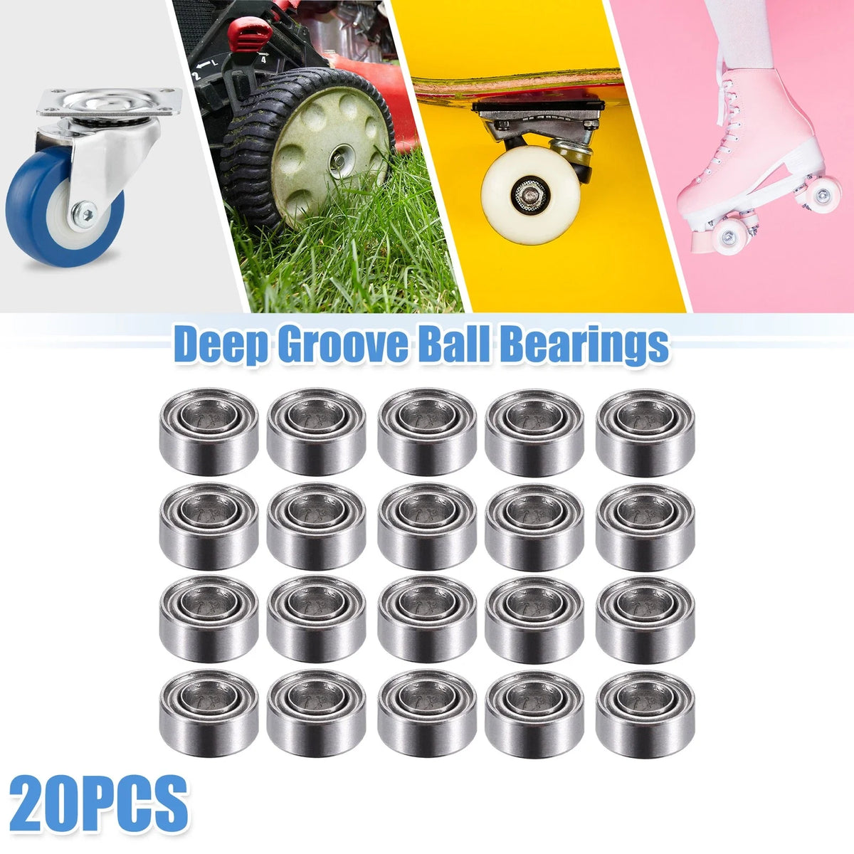 20pcs 683ZZ Deep Groove Ball Bearings for Various Models (3x7x3mm)