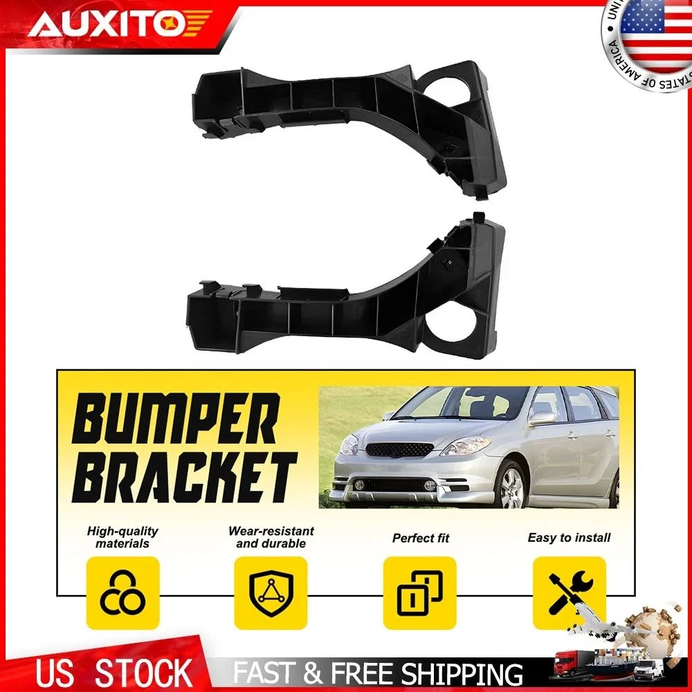 Set of 2 Bumper Support Brackets for Toyota Matrix (2003-2008)