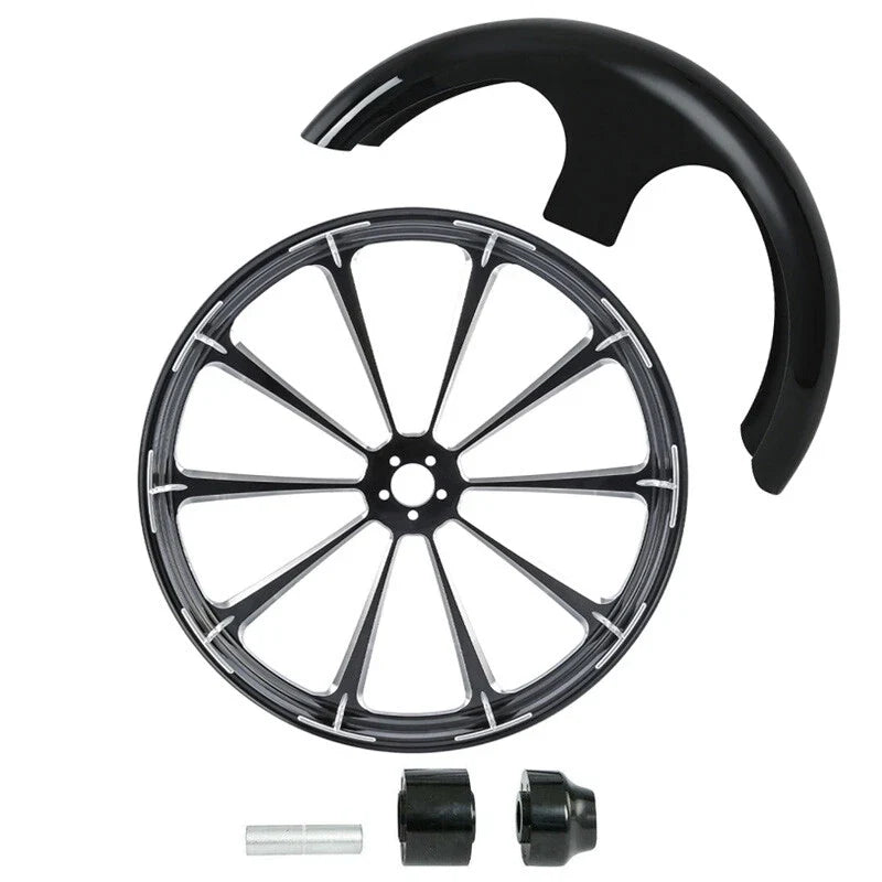 30" Hub Fender for Front Wheel on Harley Street Glide (1997-2021)