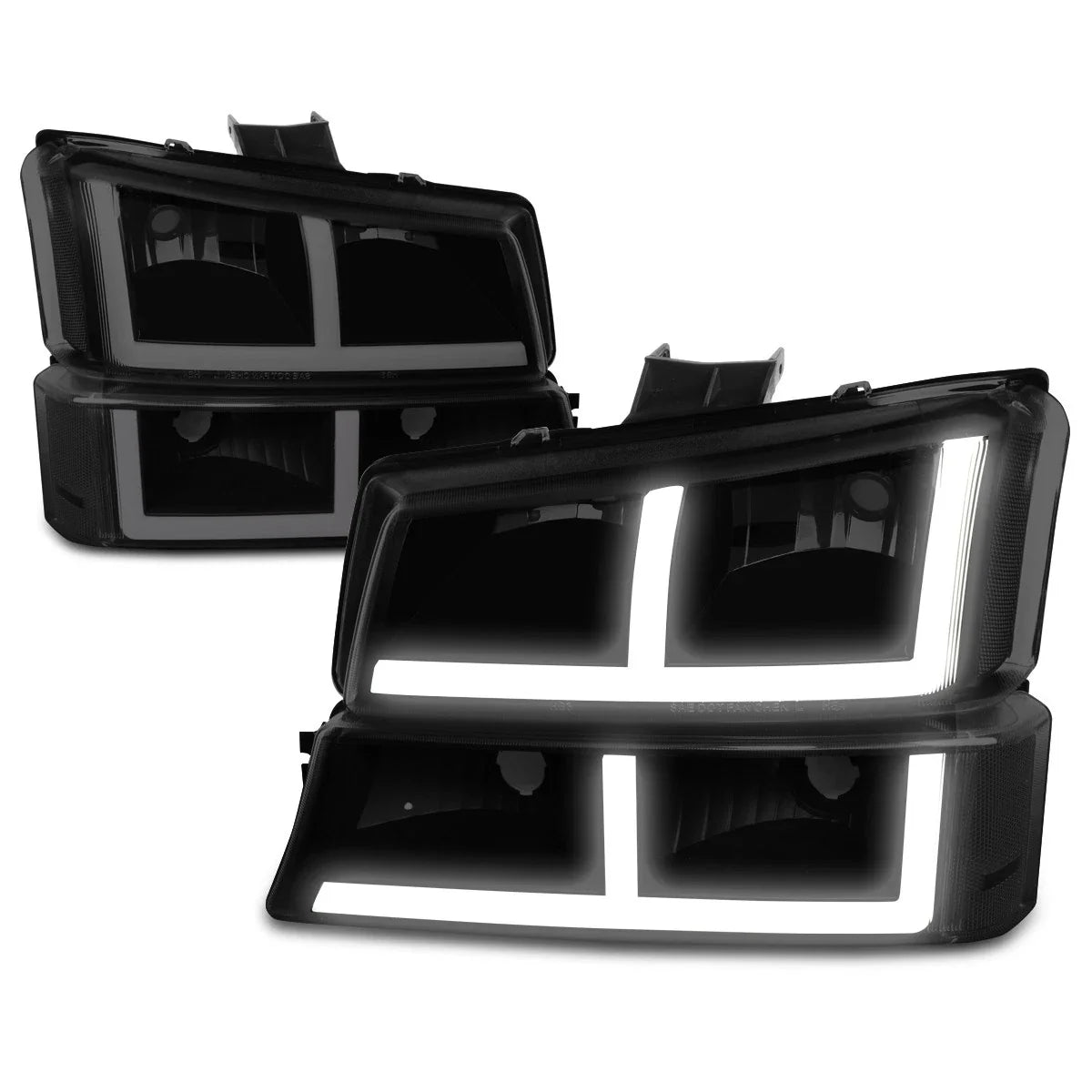 OE Style LED DRL Headlights for Silverado 1500 2500 3500 (2003–2006)