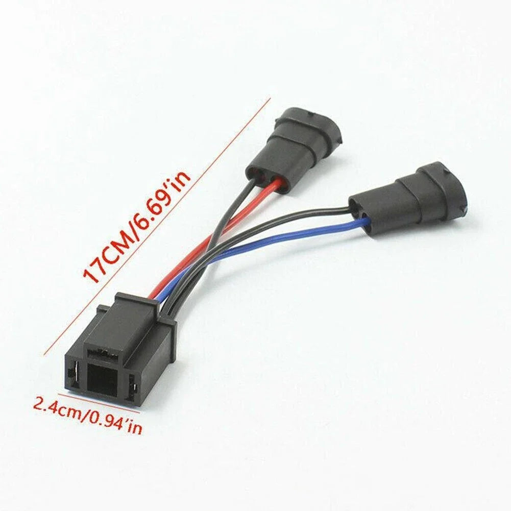 Dual Harness H9/H11 to H4 Headlight Splitter for