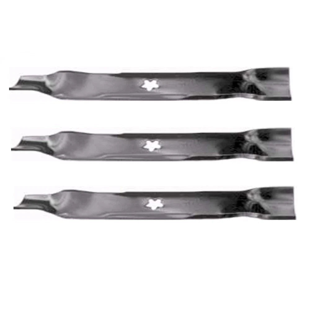 Set of 3 Mower Blades for Craftsman Poulan AYP (Fits 163819, 152443)