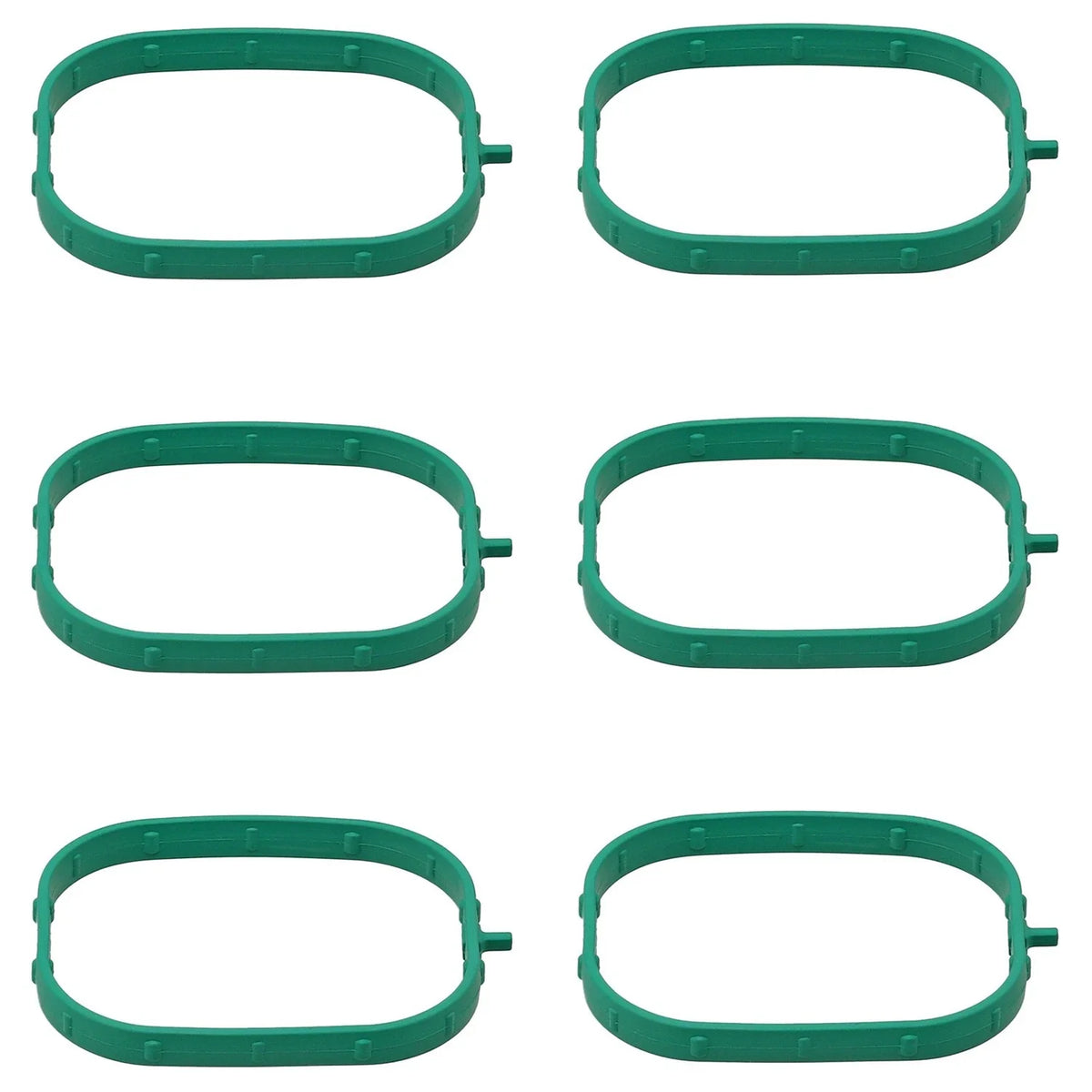 Set of 6 Engine Intake Manifold Gaskets for Express 2500, Sierra 1500 (V6, V8)