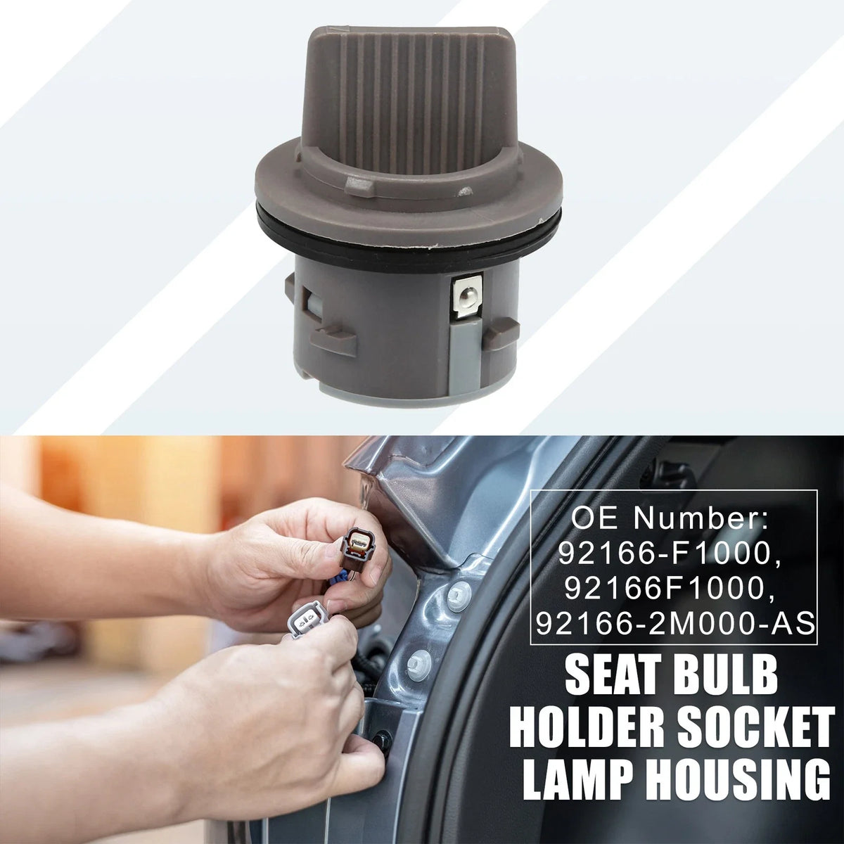 Tail Lamp Light Bulb Socket Holder 92166F1000 for Kia Sorento (2013–2015)