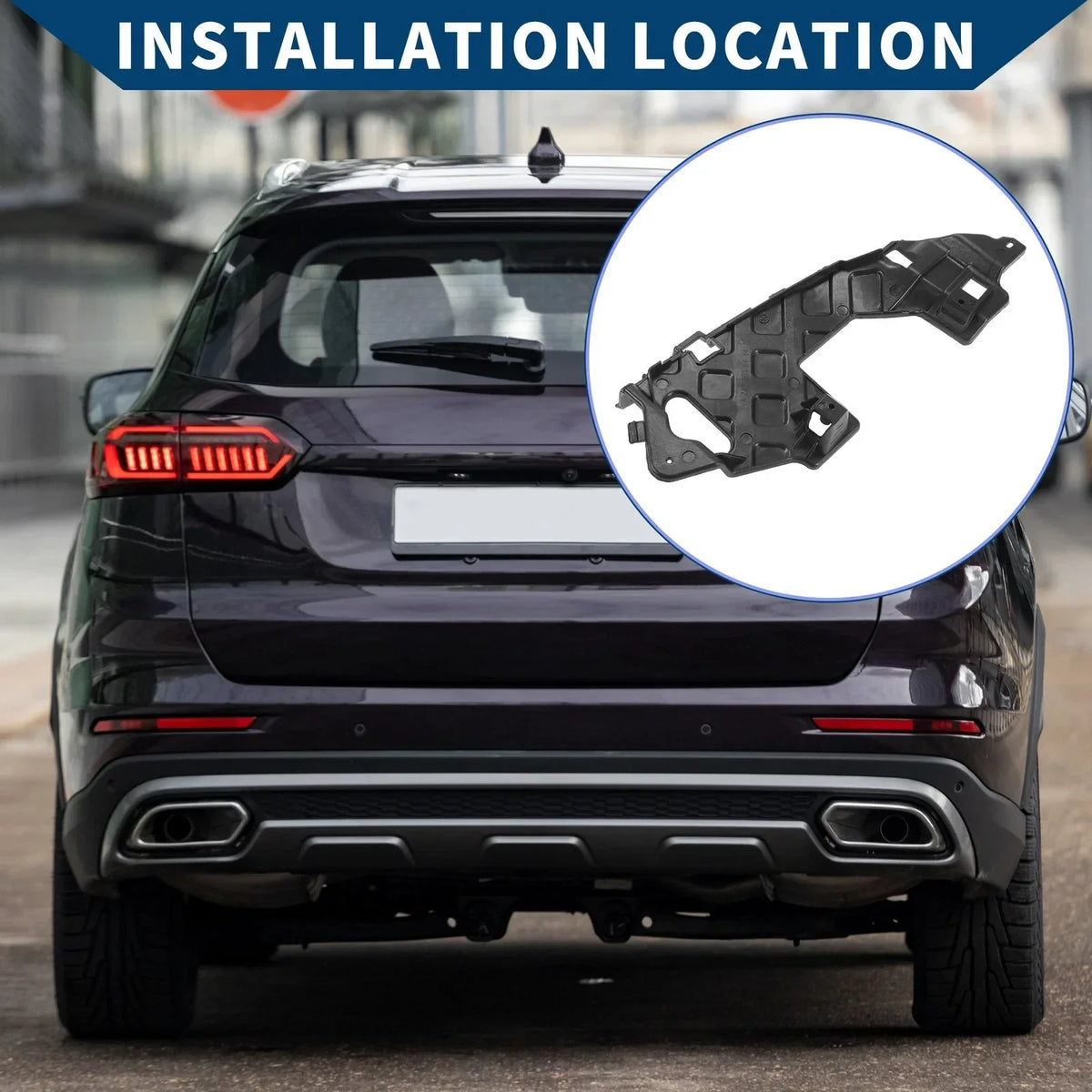 Rear Right Bracket for Bumper Retainer - Mercedes Benz E350 2010-2016