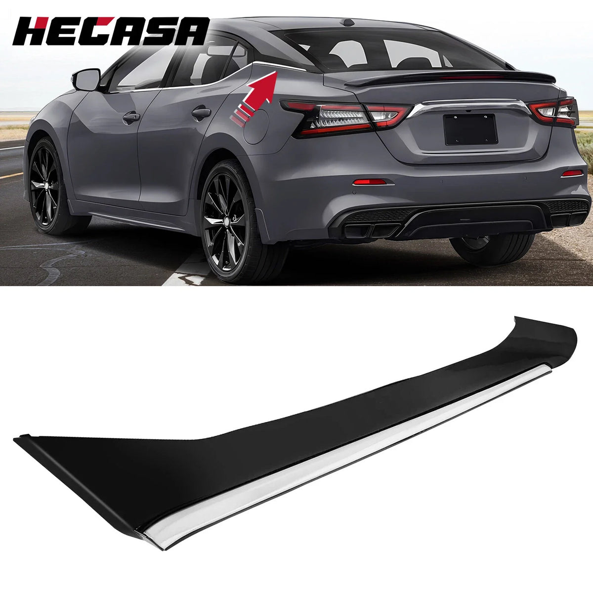 Pillar Molding Trim Left Rear for Nissan Maxima 2016-2021 #78873-9DJ1A
