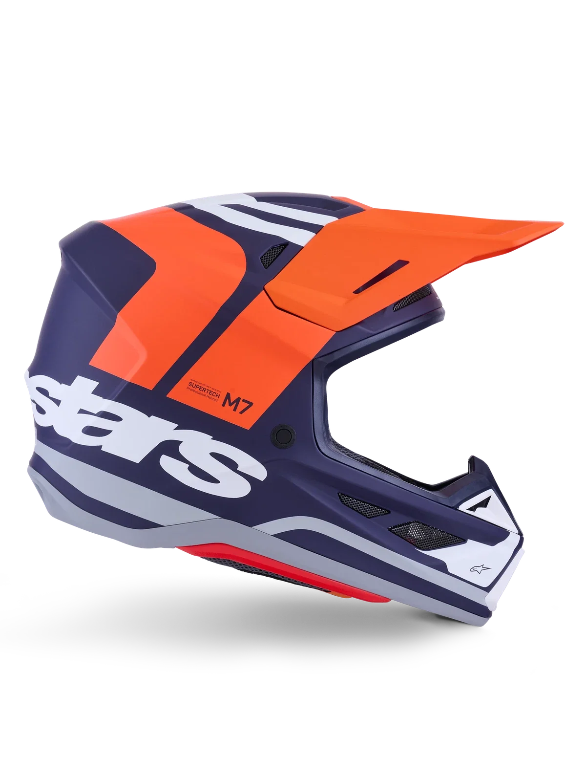 Alpinestars SM7 Core Helmet for Off-Road (Large, Orange/Blue, 8301826-408-L)