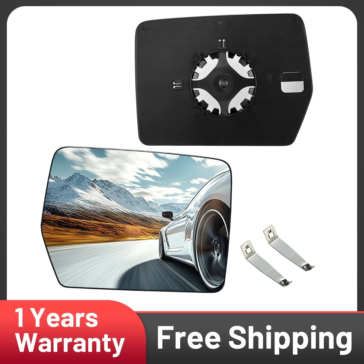 Passenger Side Right Mirror Glass for 2004-2010 Ford F150 FO1325125