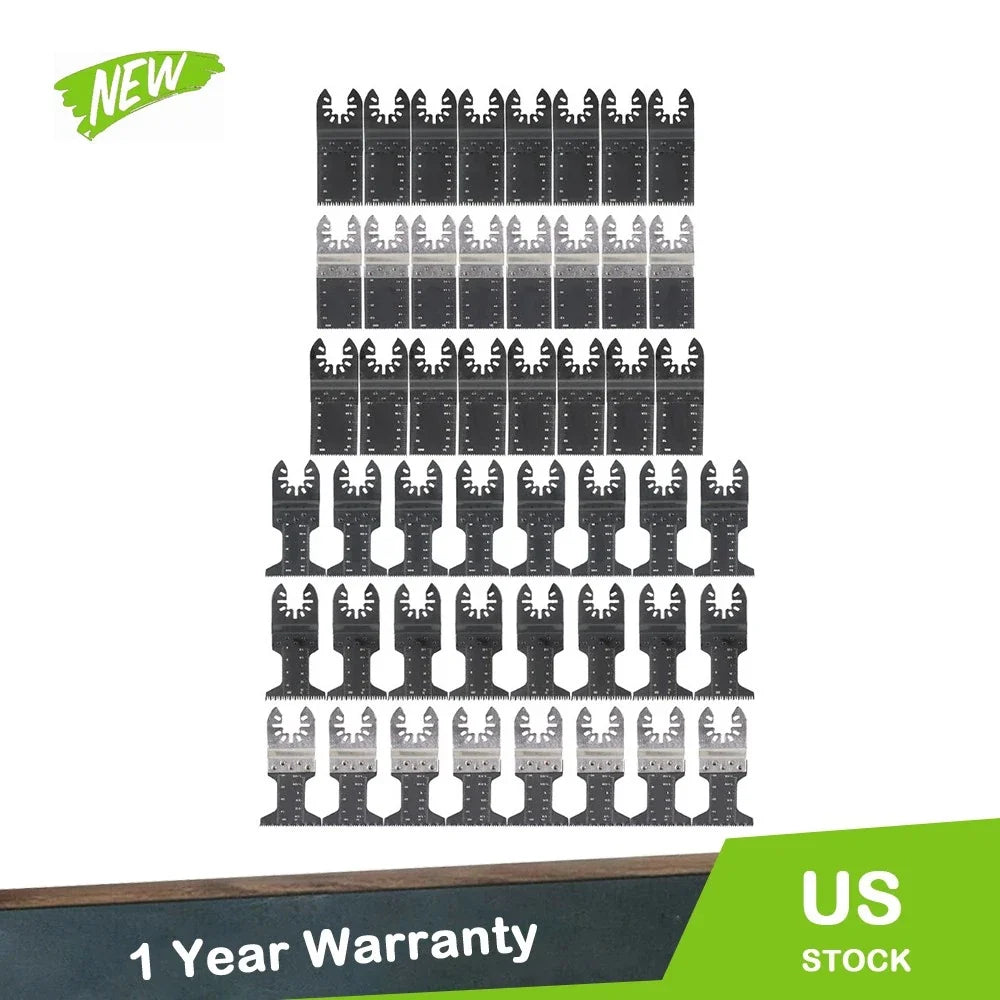 48 Pcs Oscillating Multi Tool Saw Blades for Universal Use