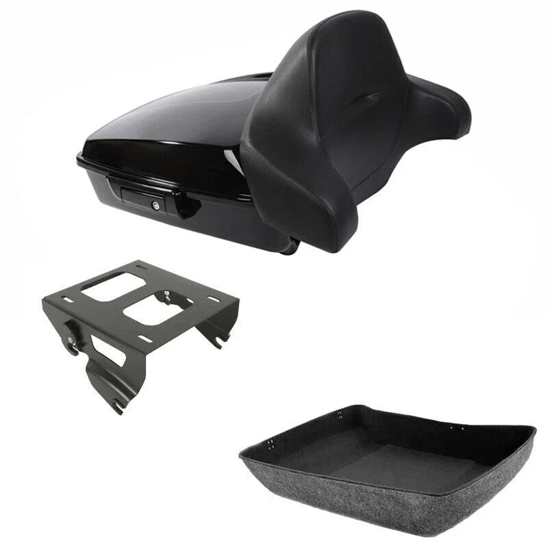 Chopped Trunk Backrest Mount Rack for Harley CVO Street Glide 2014-2026
