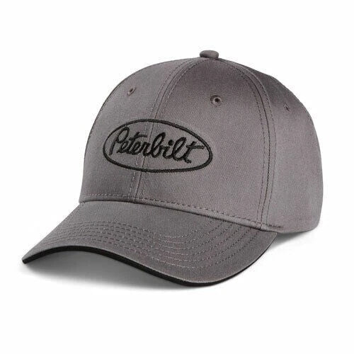 Snapback Cap for Peterbilt Motors Trucks (Black & Grey)