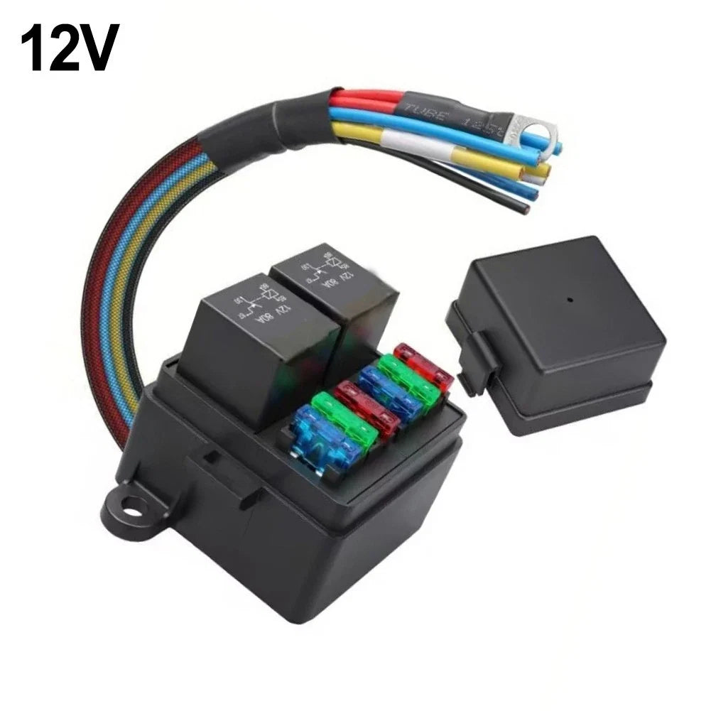 Fuse Box 45 Pin for Truck RV (12V 24V) - IP65, 4 Way, 23 Relays