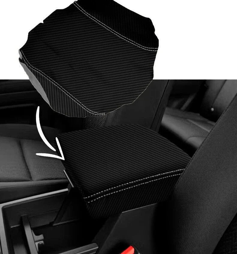 Console Lid Armrest Cover for Honda Ridgeline (2006–2014) Carbon Fiber
