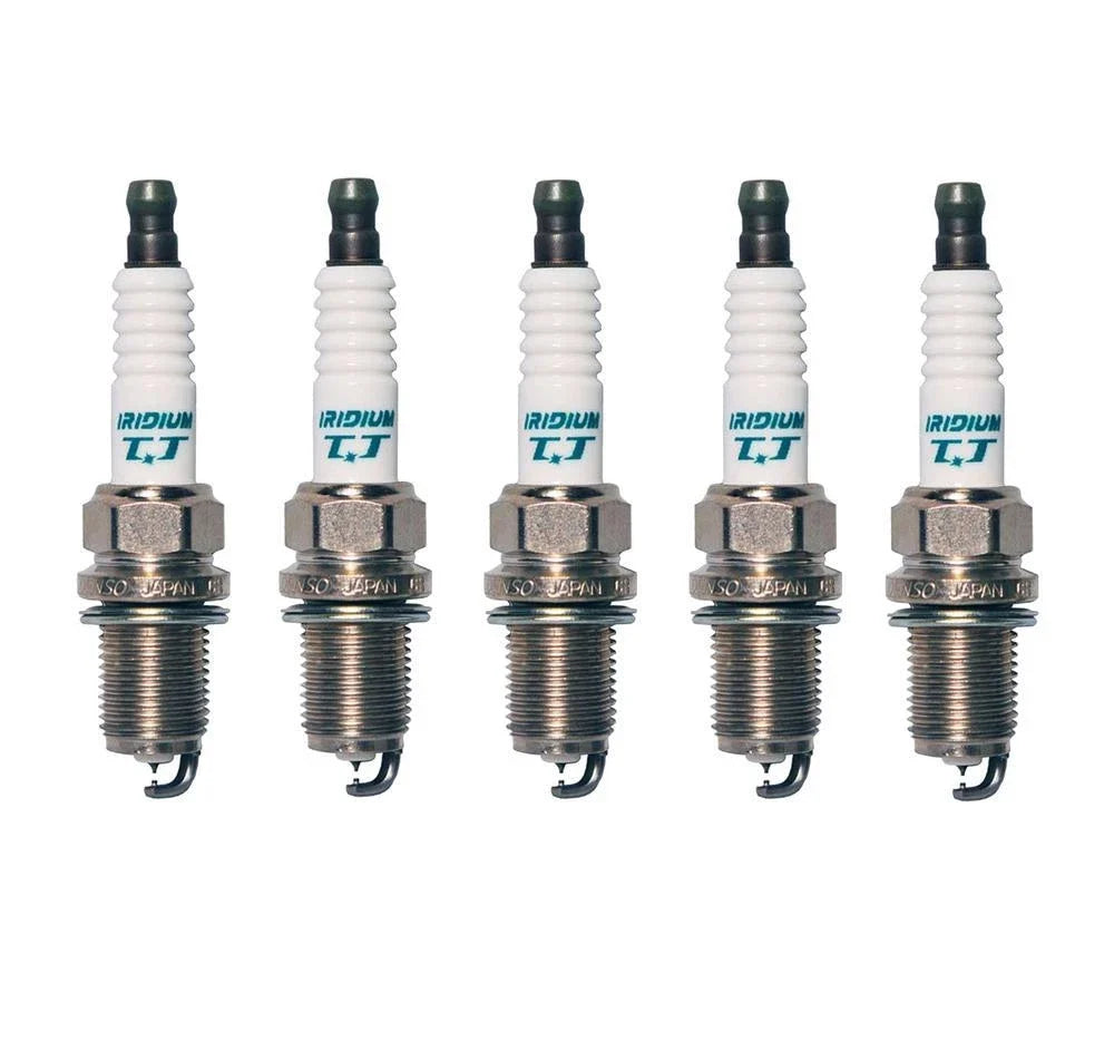 Set of 5 Denso Iridium TT Spark Plugs (Gap 0.040) for