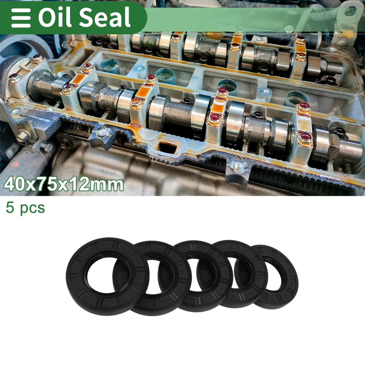Oil Seal - NBR Rubber 40x75x12mm