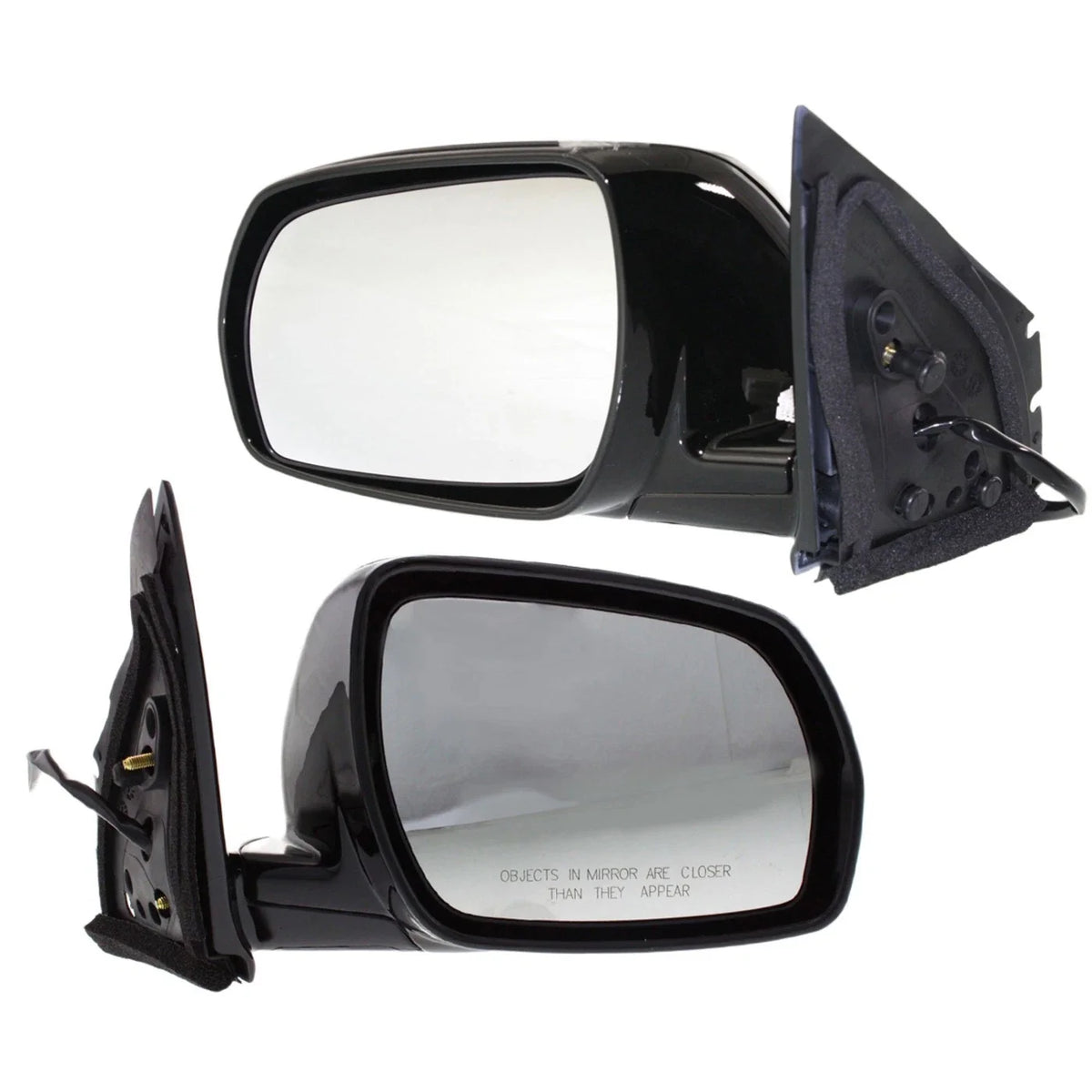 Pair of Paintable Power Mirrors for Nissan Murano (2003–2004) Manual Folding
