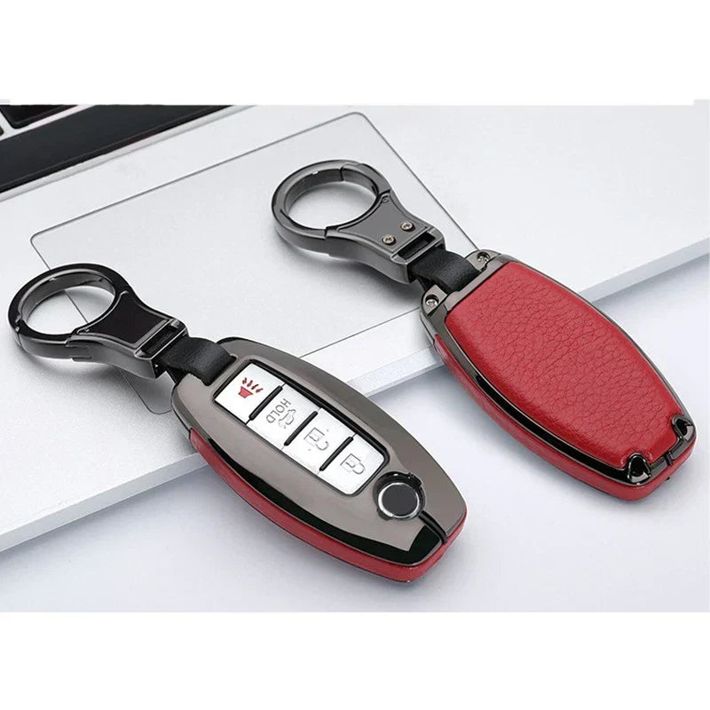 Remote Control Key Cover in Leather for Nissan Infiniti