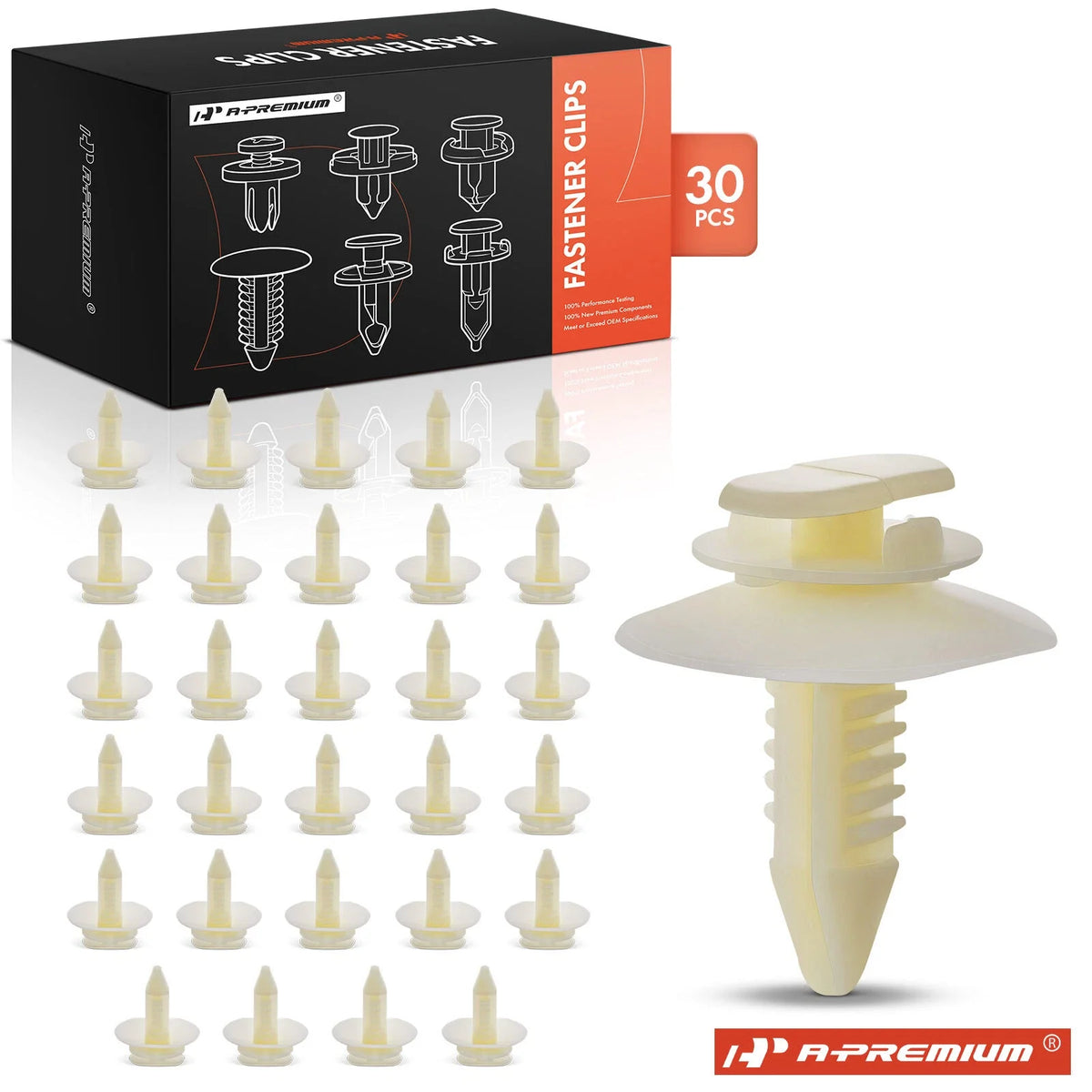 30x Nylon Door Trim Panel Clips for Buick Cadillac