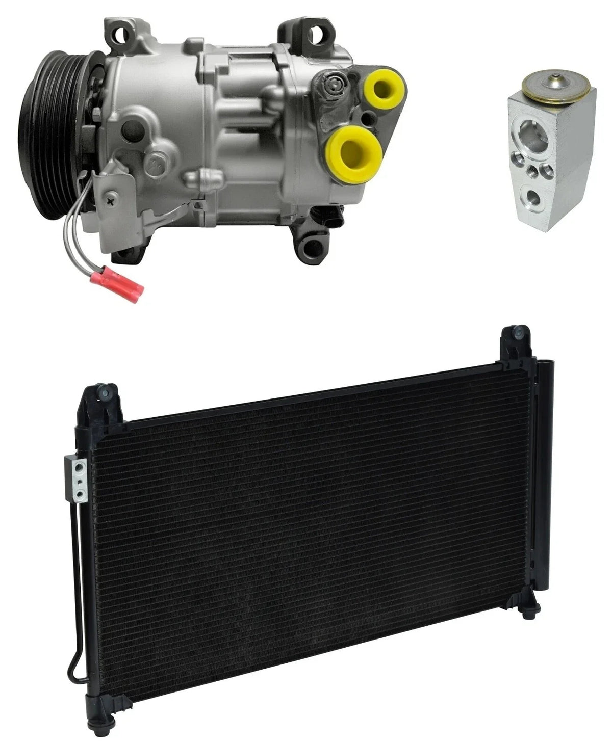 AC Compressor Kit W/ Condenser for GMC Sierra 3500 HD 6.6L (2015–2019)