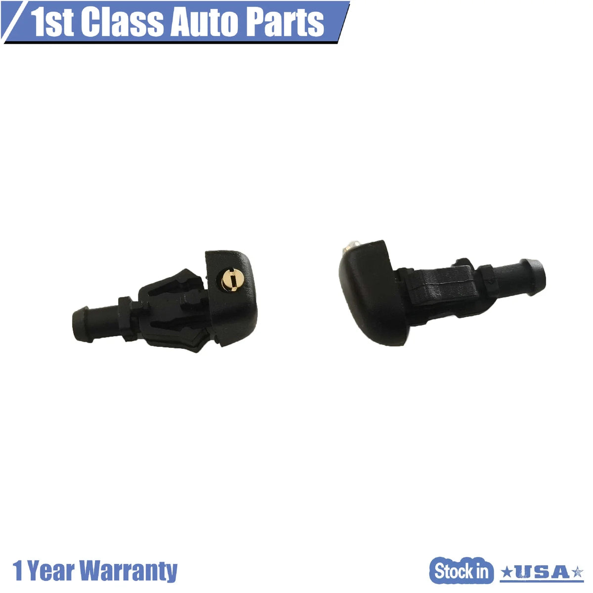Set of 2 Windshield Washer Fluid Spray Jet Nozzles for Ford F150 E-150 E-250
