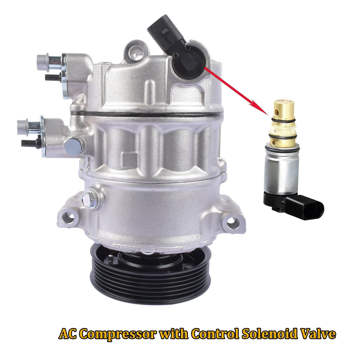 AC Control Solenoid Valve for Skoda Seat VW Audi (2002–2015)