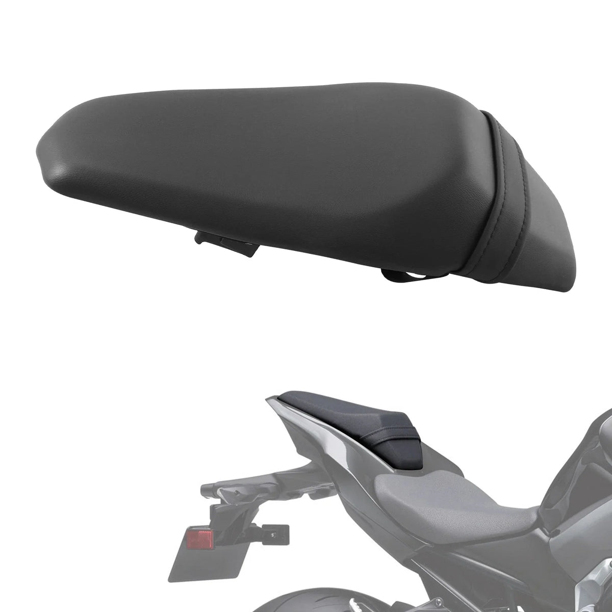 Black Rear Pillion Seat for Kawasaki Z900 (2017–2024)