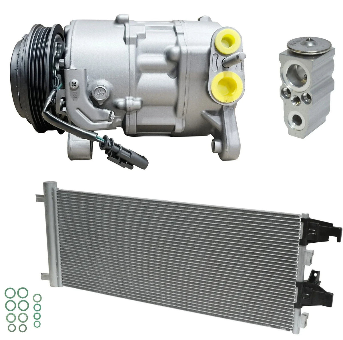 AC Compressor Kit With Condenser for GMC Sierra 1500 5.3L (2021–2021)