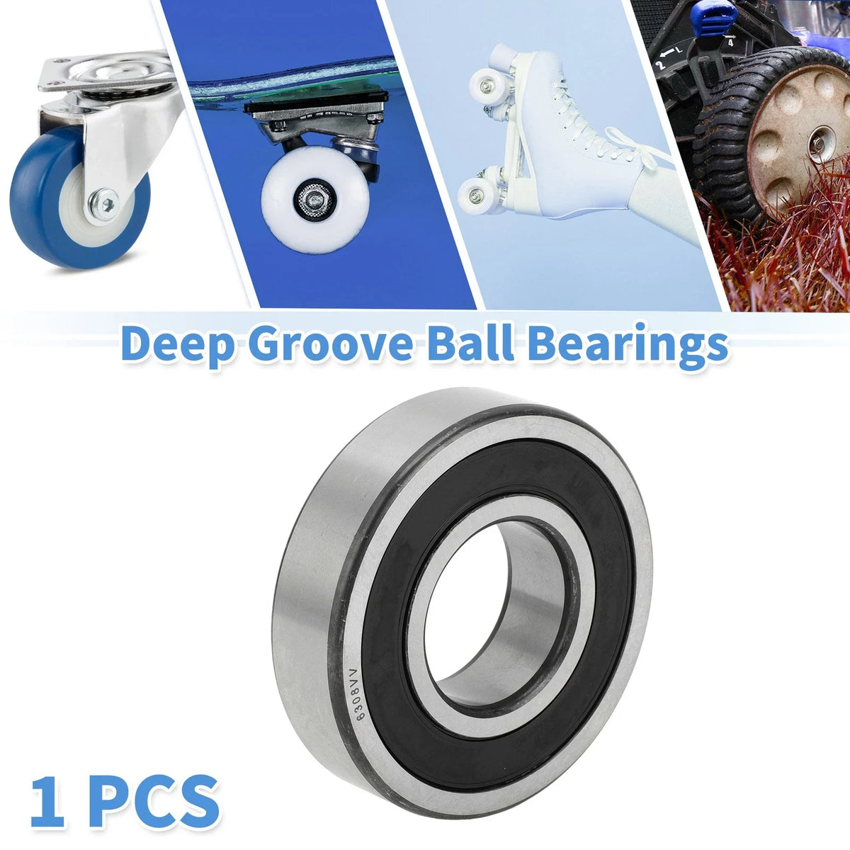 6308VV Deep Groove Ball Bearing for Scooter Skateboard Wheel (40x90x23mm)