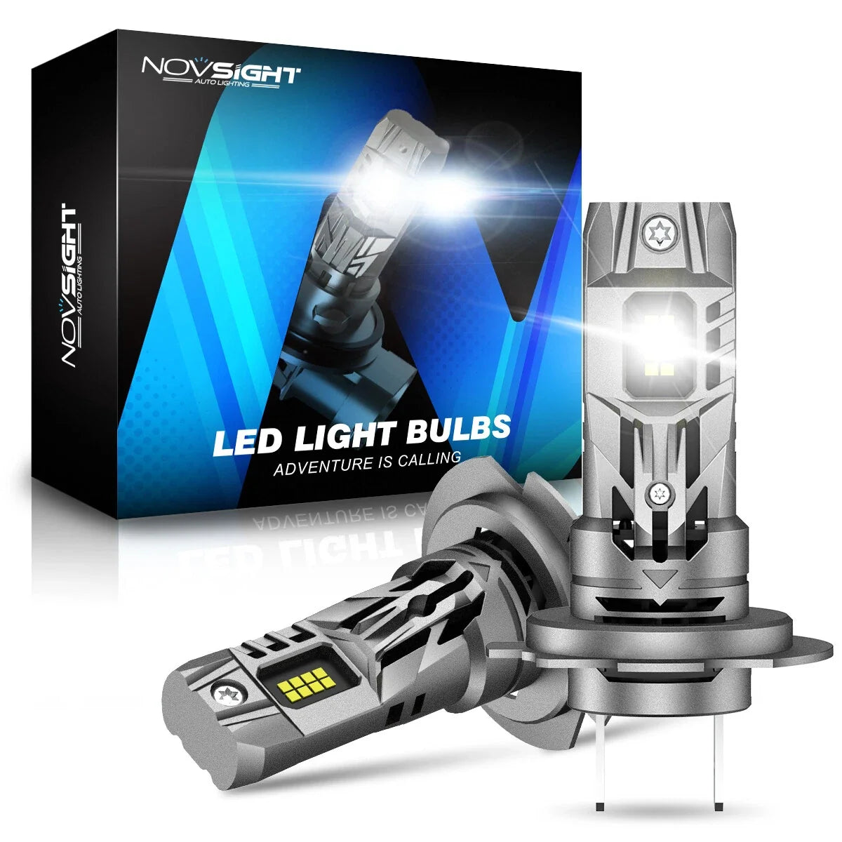 NOVSIGHT H7 LED Bulbs for High/Low Beam Conversion Kit (6000K)