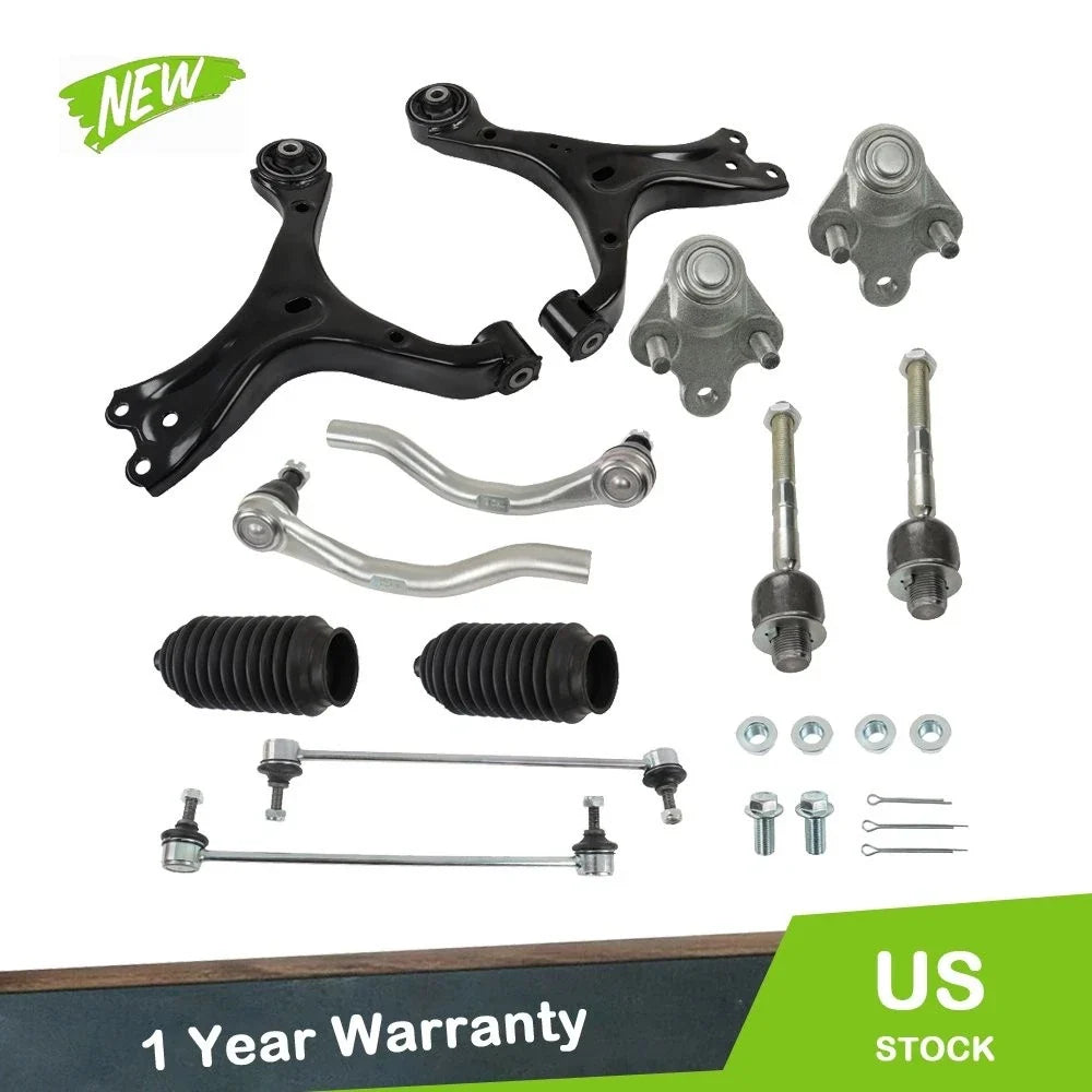 Set of 10 Front Lower Control Arms with Ball Joints for Honda Civic (2013–2015)