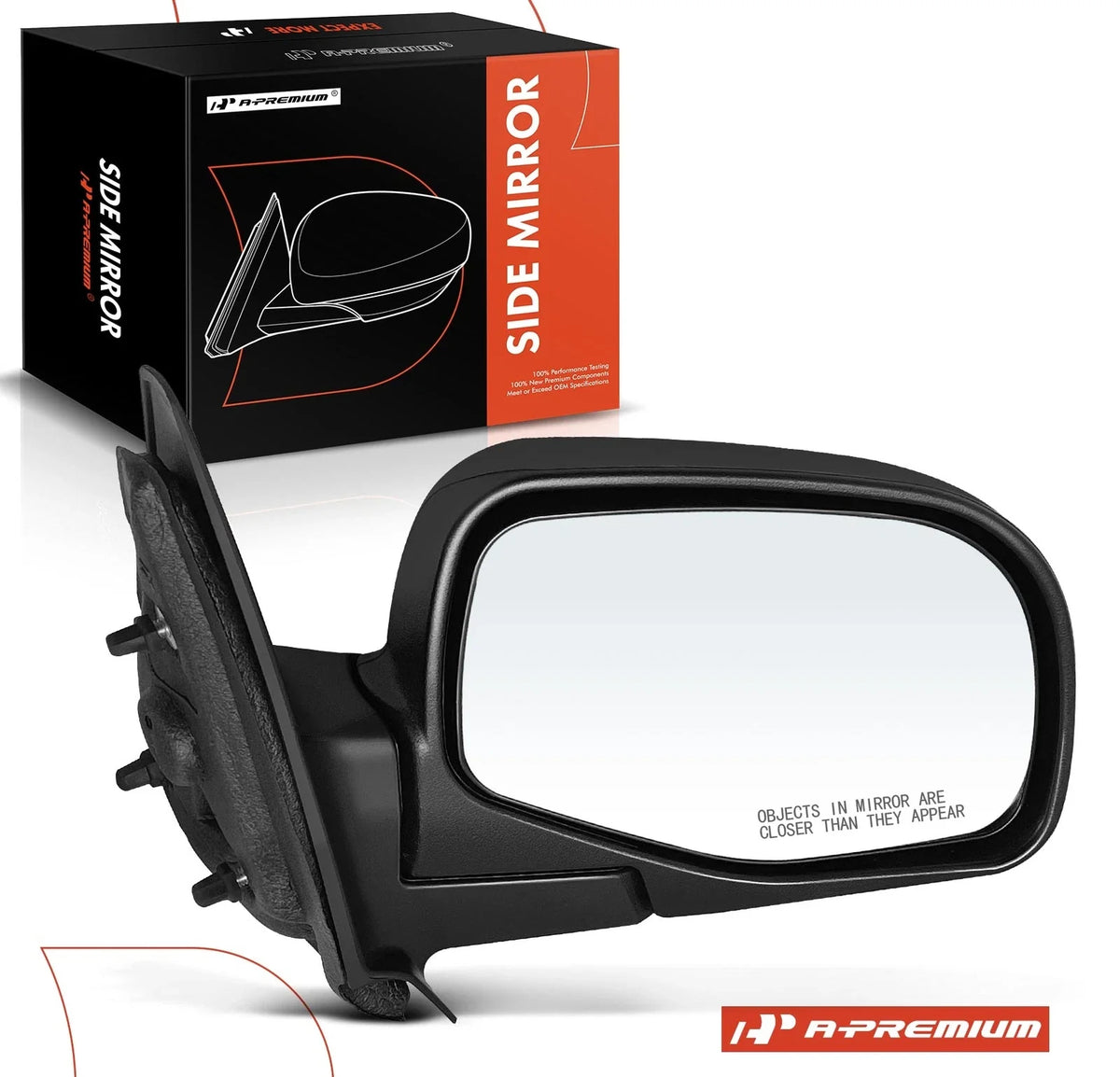 Passenger Manual Adjust Side Mirror for Ford Ranger