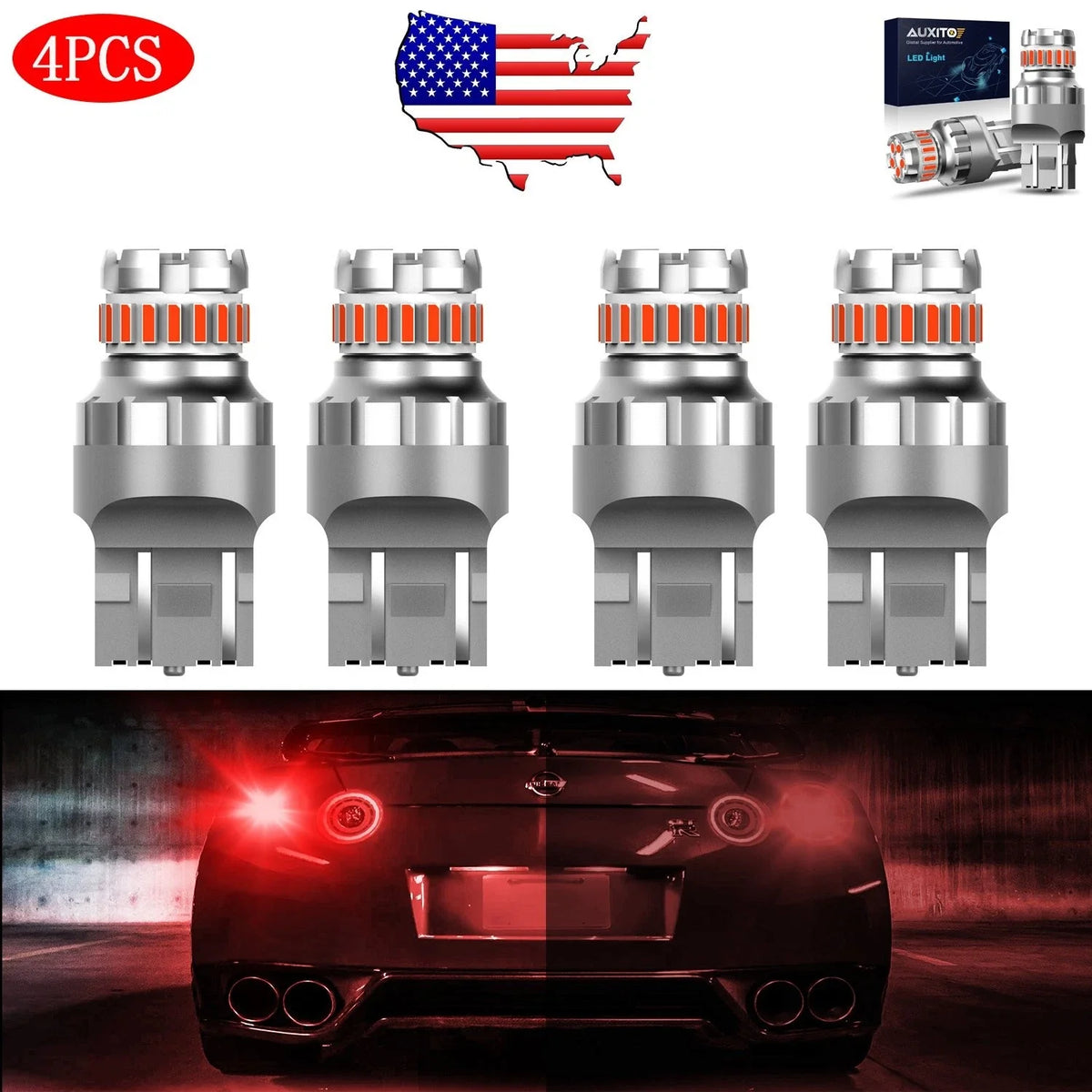 LED Parking Tail Stop Brake Turn Signal Light for (1156 T15 T16 912 921)