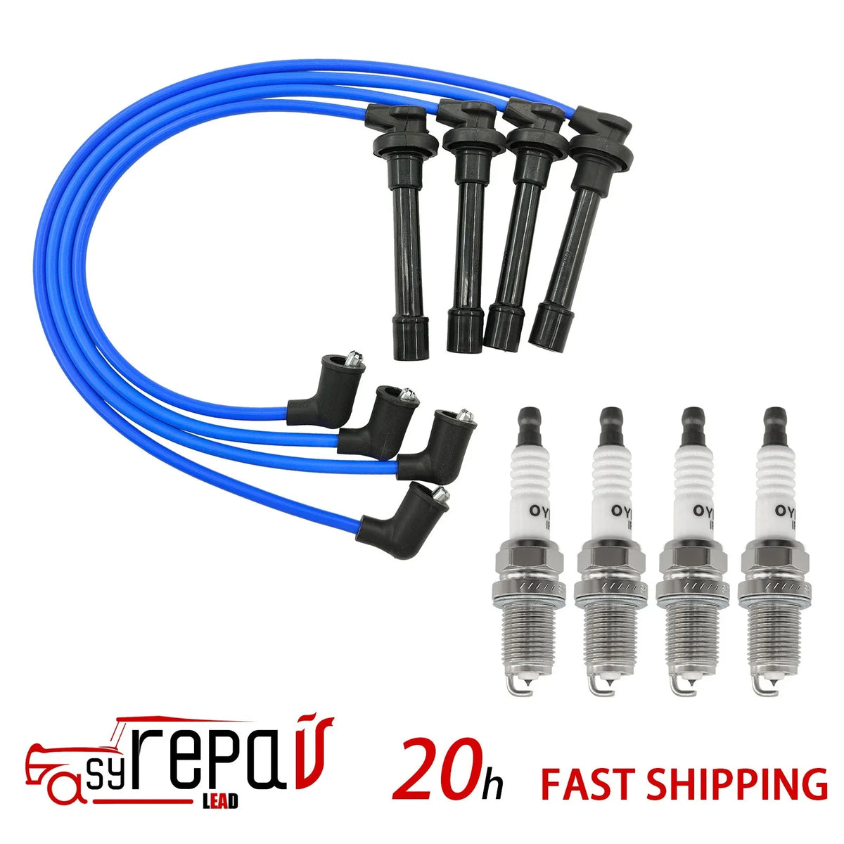 8 Ignition Wires & Iridium Spark Plugs for Accord (94-02) & Civic (92-00)