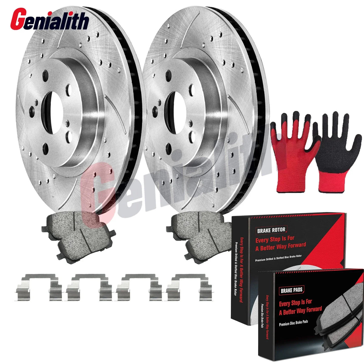 Front Brake Pads and Disc Rotors Set for Toyota Corolla Matrix 2003-2008