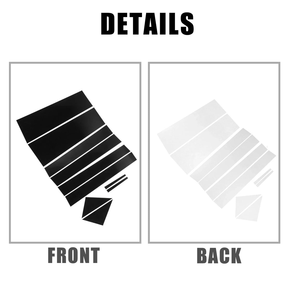 10 Door Panel Cover Stickers for Dodge Grand Caravan (2011-2020)
