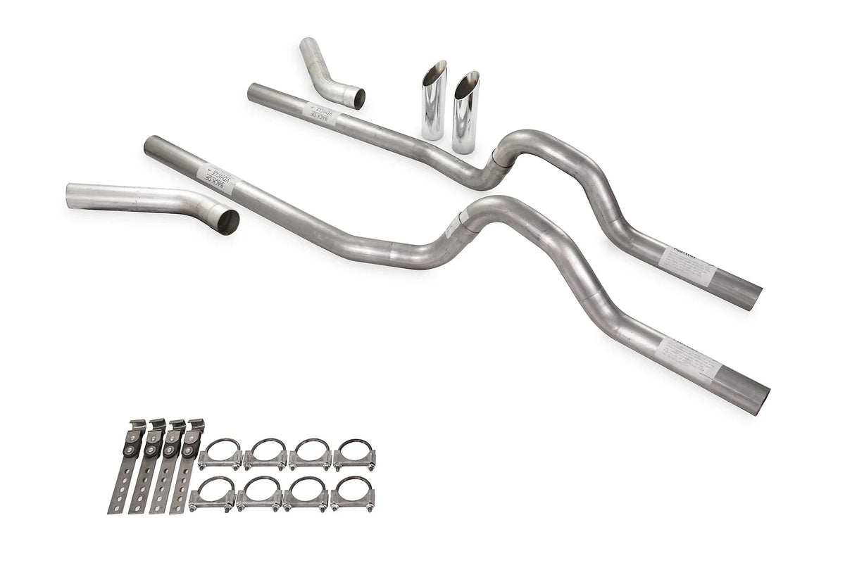 Corner Exit Dual Exhaust Kit 2.5" No Muffler for GM C/K 10 1981-1987