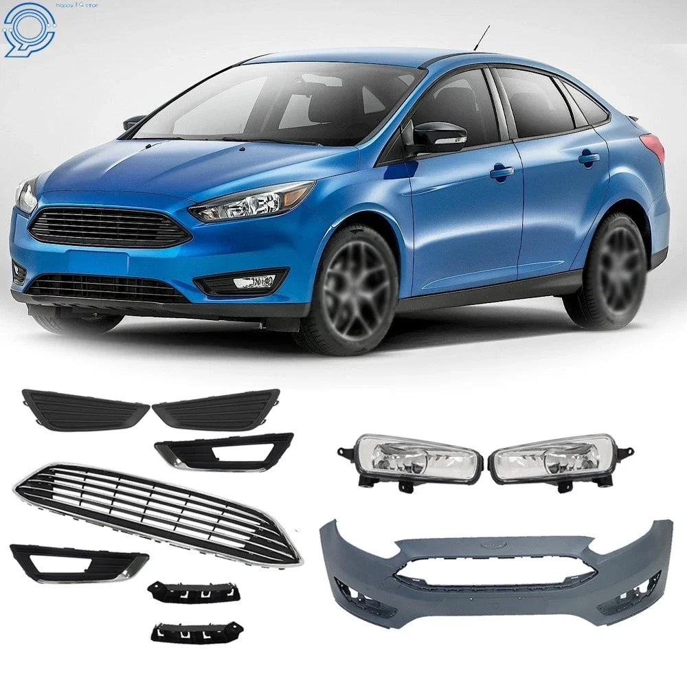 Fog Light Cover with Chrome Grille for Ford Focus (2015–2018)