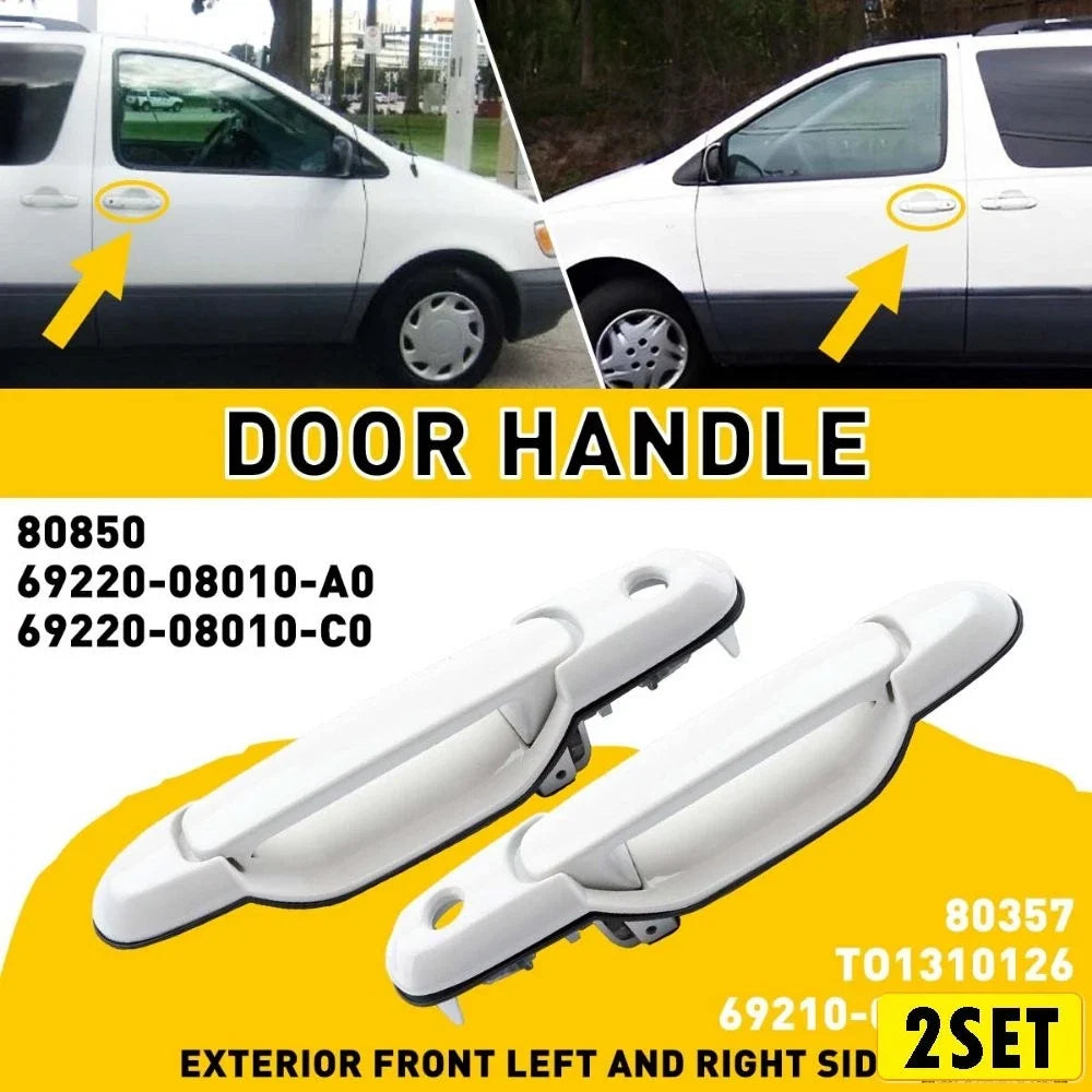 Set of 4 Exterior Door Handles for Sienna 1998-2003 Toyota
